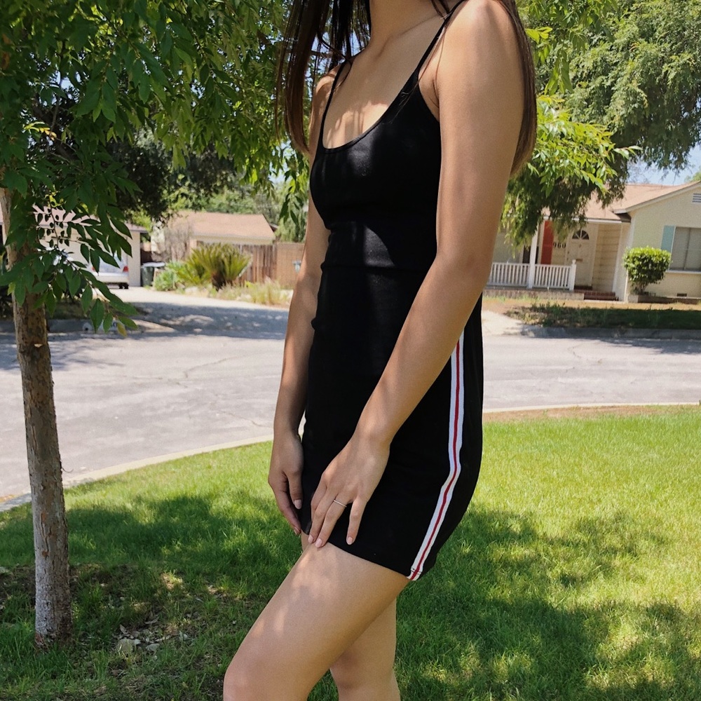 brandy melville black mini dress